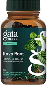 Kava Root, 60 liquid vegan capsules