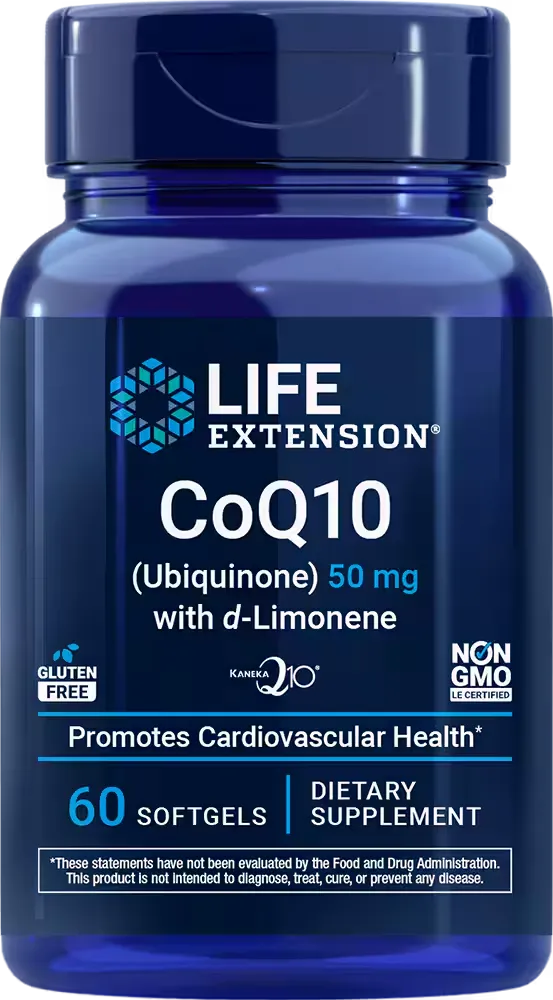 CoQ10 (Ubiquinone) with d-Limonene, 100 mg, 60 softgels