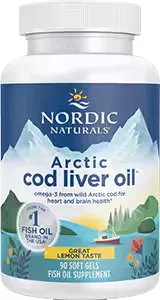Arctic™ Cod Liver Oil (Lemon), 90 softgels