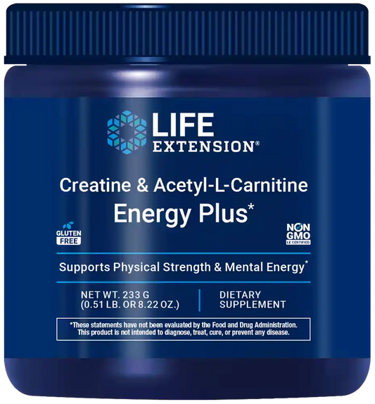 Creatine &amp; Acetyl-L-Carnitine Energy Plus, 0.51 lb
