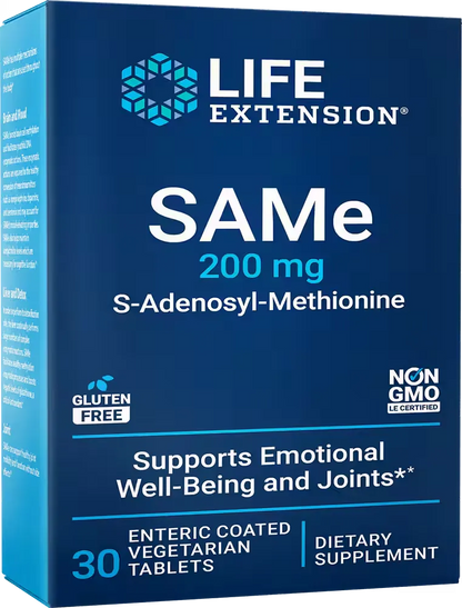 SAMe, 400 mg, 30 enteric-coated vegetarian tablets
