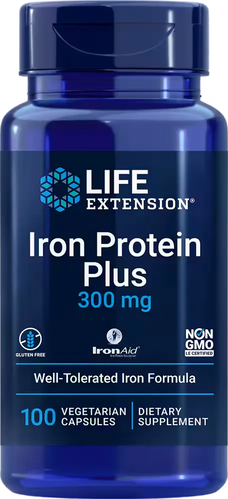 Iron Protein Plus, 300 mg, 100 vegetarian capsules