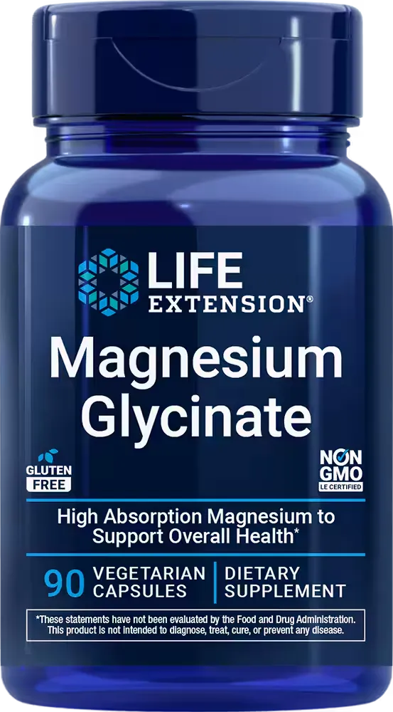 Magnesium Glycinate, 90 vegetarian capsules