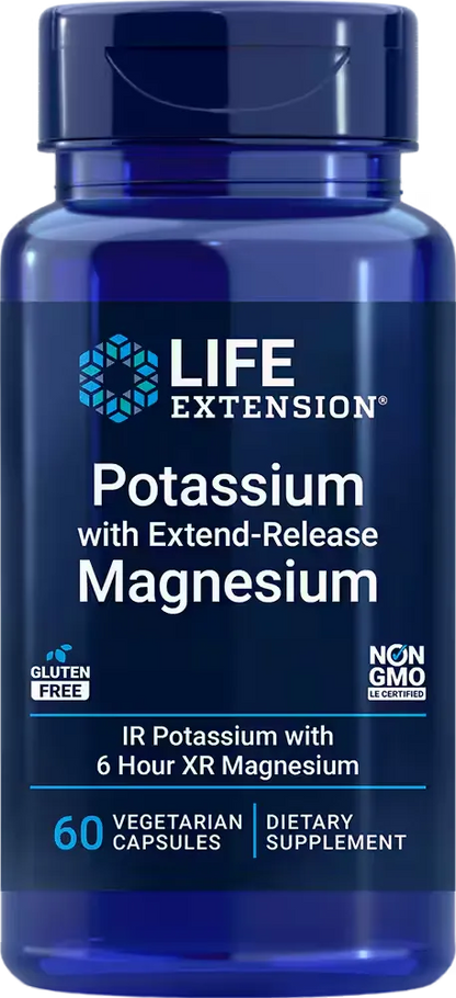 Potassium with Extend-Release Magnesium, 60 vegetarian capsules