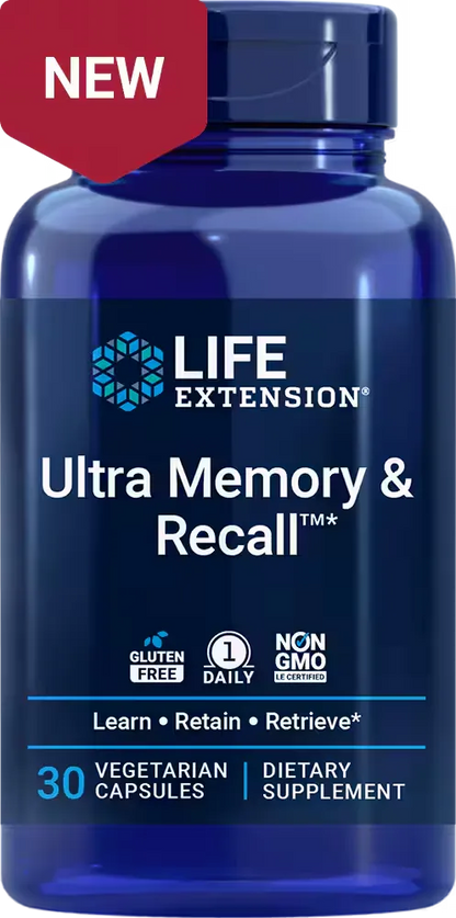 Ultra Memory &amp; Recall™, 30 vegetarian capsules