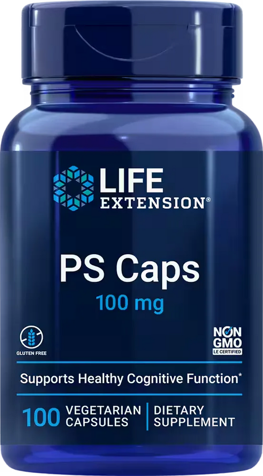 PS Caps, 100 mg, 100 vegetarian capsules