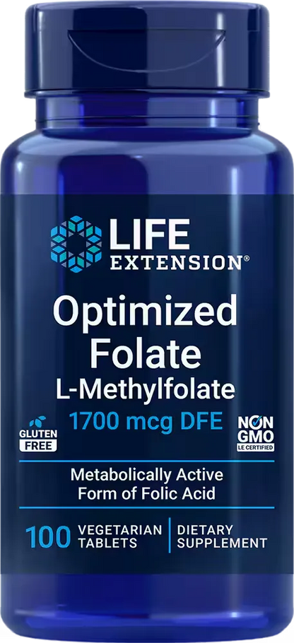 Optimized Folate, 1700 mcg DFE, 100 vegetarian tablets