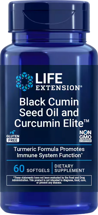 Black Cumin Seed Oil and Curcumin Elite™ , 60 softgels