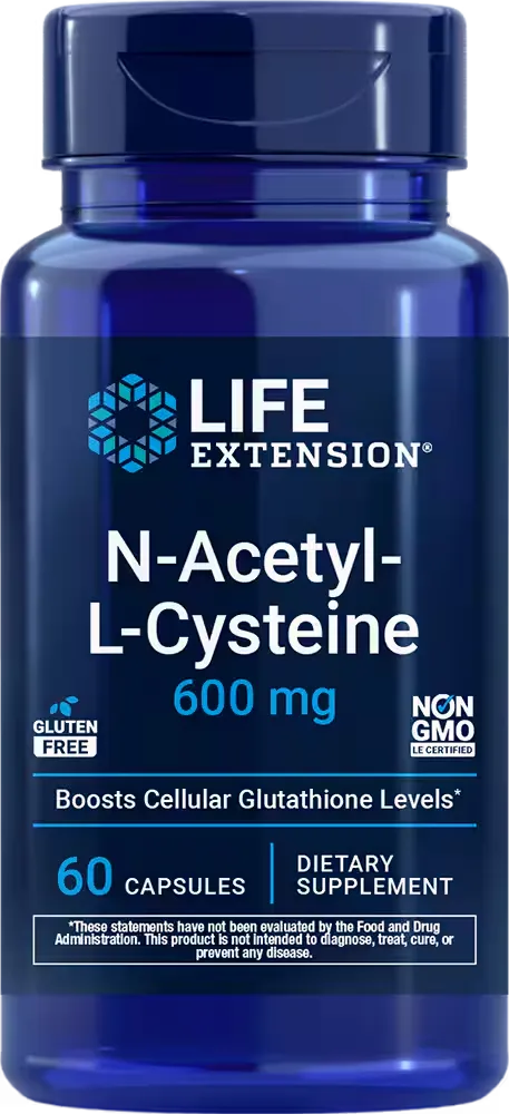 N-Acetyl-L-Cysteine (NAC), 600 mg, 60 capsules