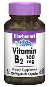 Vitamin B2, 100 mg, 100 capsules