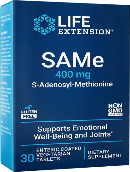 SAMe, 400 mg, 60 enteric-coated vegetarian tablets