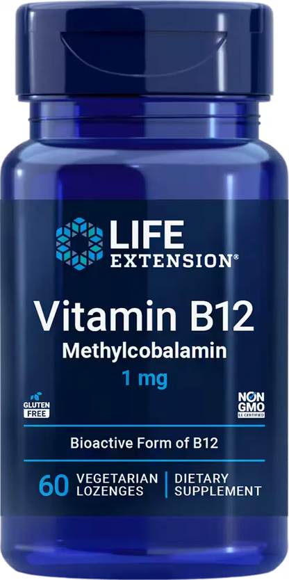 Vitamin B12 Methylcobalamin, 1 mg, 60 vegetarian lozenges