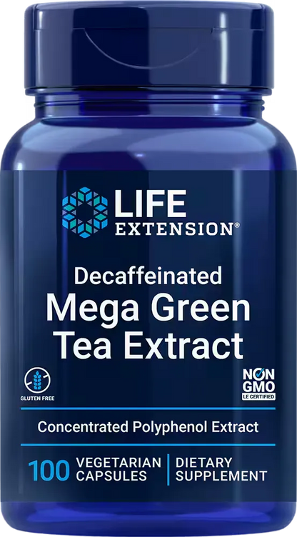 Lightly Caffeinated Mega Green Tea Extract, 100 vegetarian capsules