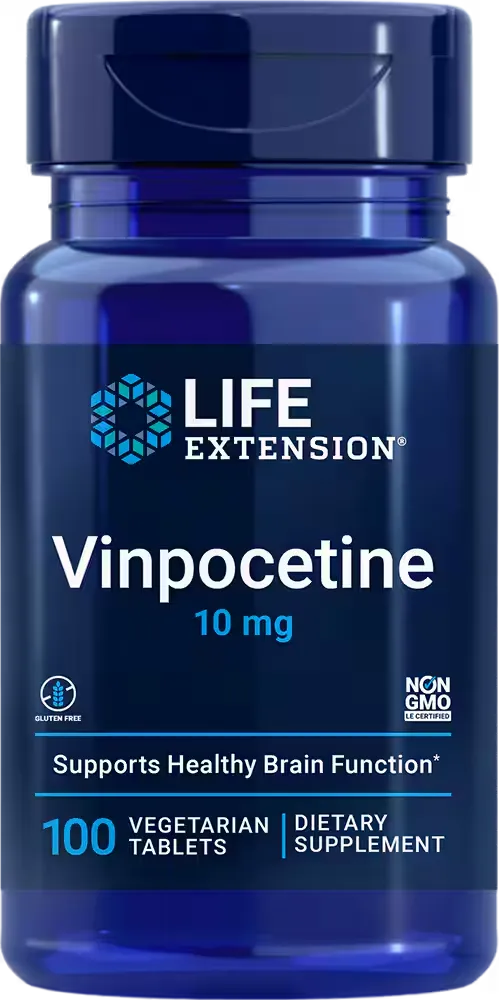 Vinpocetine, 10 mg, 100 vegetarian tablets