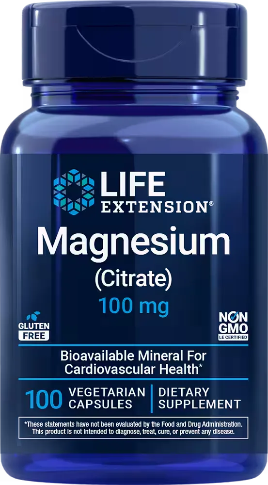 Magnesium (Citrate), 100 mg, 100 vegetarian capsules