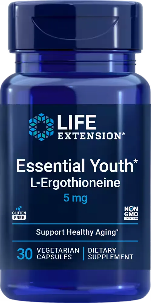 Essential Youth L-Ergothioneine, 5 mg, 30 vegetarian capsules