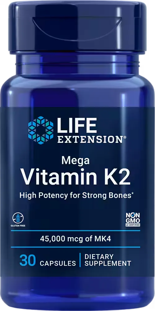 Mega Vitamin K2, 45000 mcg (45 mg), 30 capsules