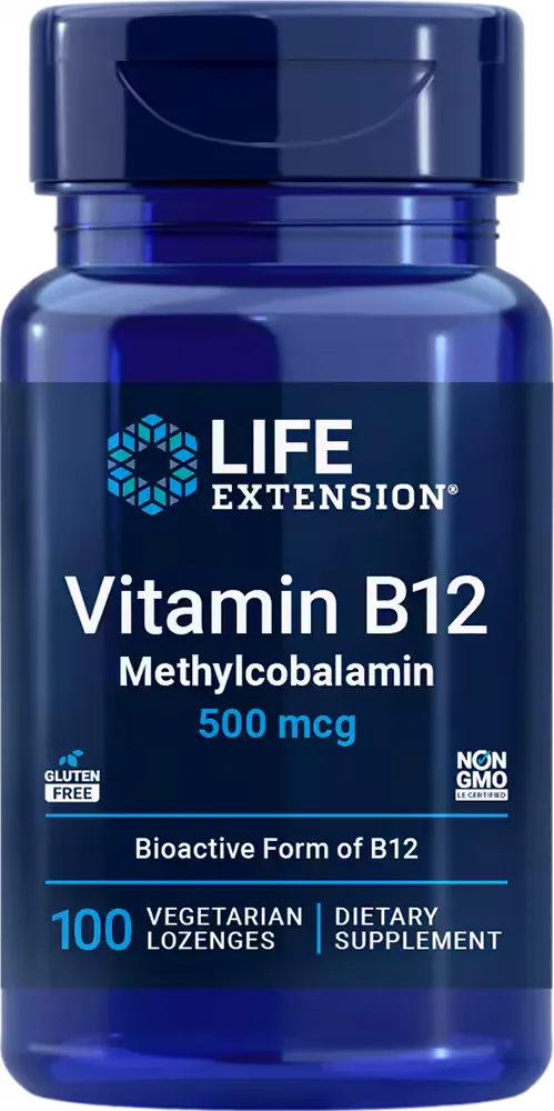 Vitamin B12 Methylcobalamin, 500 mcg, 100 vegetarian lozenges