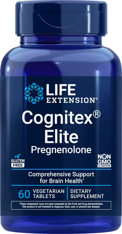 Cognitex® Elite Pregnenolone, 60 vegetarian tablets