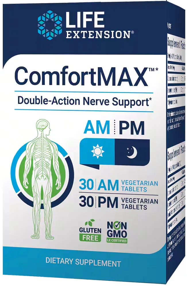 ComfortMAX™, 60 AM/PM vegetarian tablets