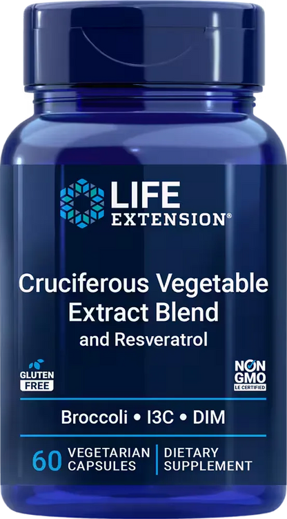 Cruciferous Vegetable Extract Blend and Resveratrol, 60 vegetarian capsules