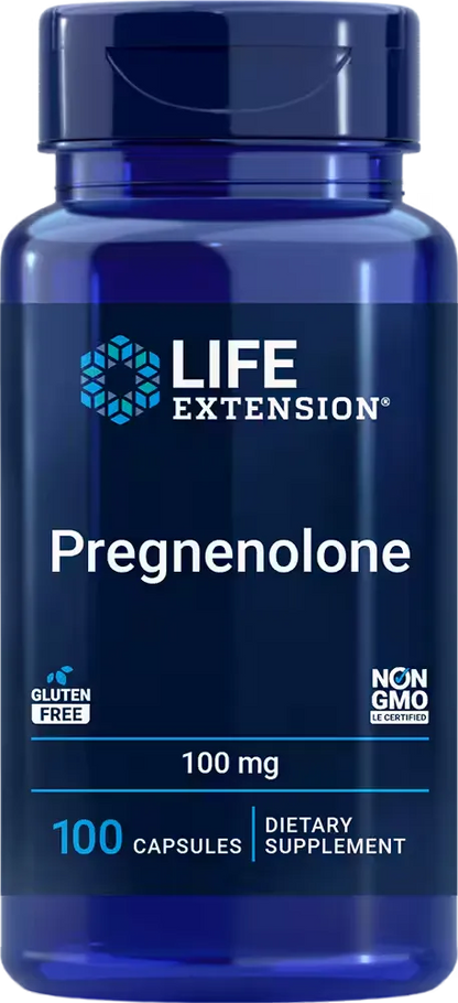 Pregnenolone, 50 mg, 100 capsules