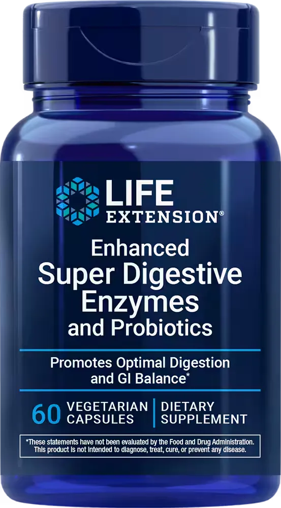 Enhanced Super Digestive Enzymes and Probiotics, 60 vegetarian capsules