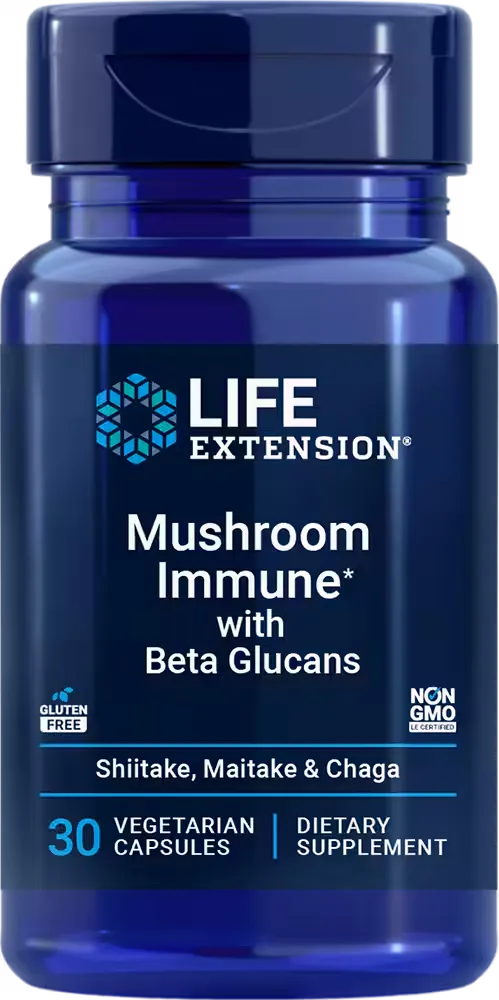Mushroom Immune with Beta Glucans, 30 vegetarian capsules
