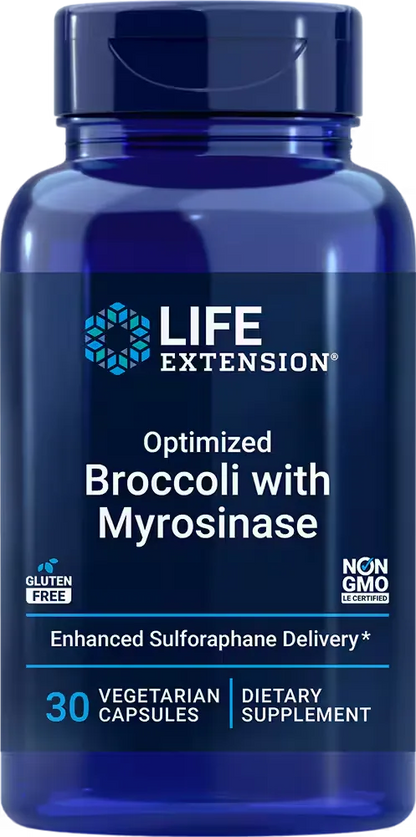 Optimized Broccoli with Myrosinase, 30 vegetarian capsules