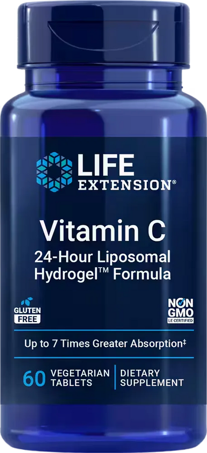 Vitamin C 24-Hour Liposomal Hydrogel™ Formula, 60 vegetarian tablets