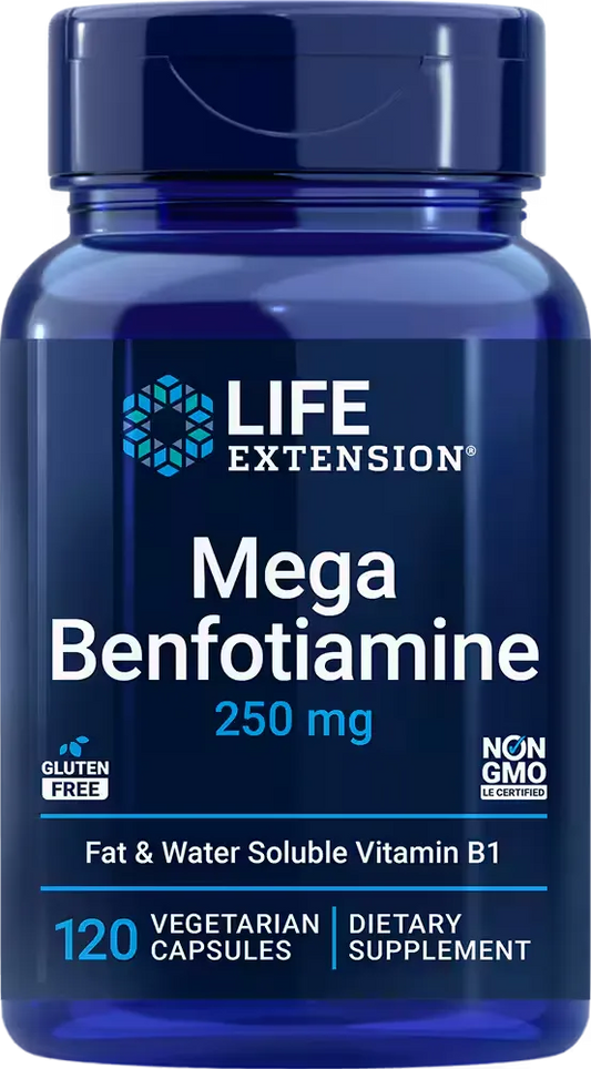 Mega Benfotiamine, 250 mg, 120 vegetarian capsules