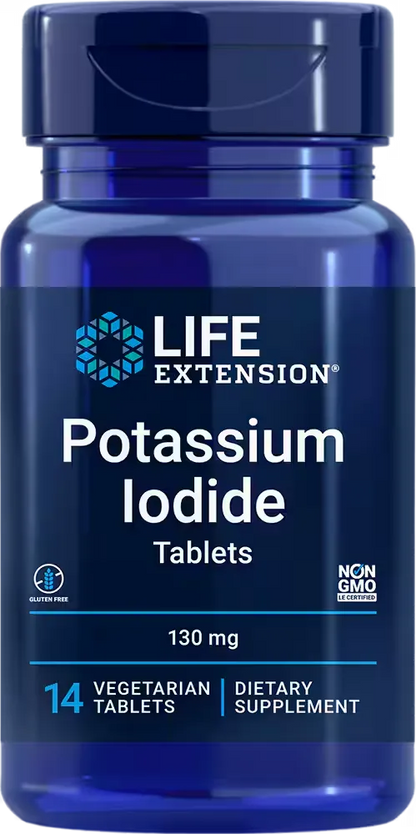 Potassium Iodide Tablets , 130 mg, 14 vegetarian tablets
