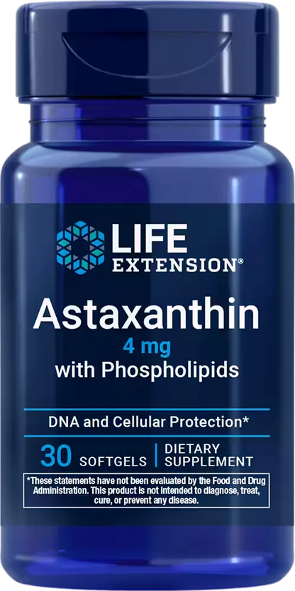 Astaxanthin with Phospholipids, 4 mg, 30 softgels