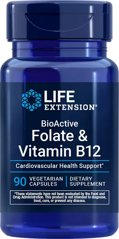 BioActive Folate &amp; Vitamin B12, 90 vegetarian capsules