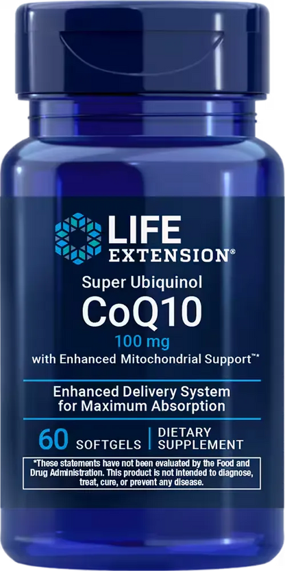 Super Ubiquinol CoQ10 with Enhanced Mitochondrial Support™, 100 mg, 60 softgels