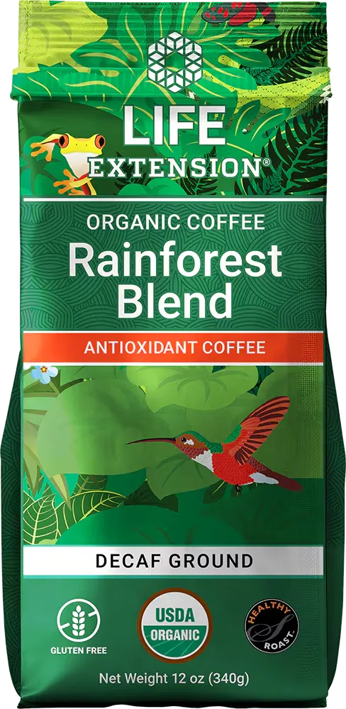 Rainforest Blend Decaf Ground Coffee, 12 oz