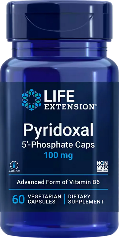 Pyridoxal 5'-Phosphate Caps, 100 mg, 60 vegetarian capsules