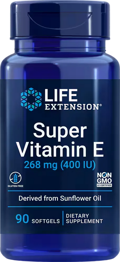 Super Vitamin E, 268 mg (400 IU), 90 softgels