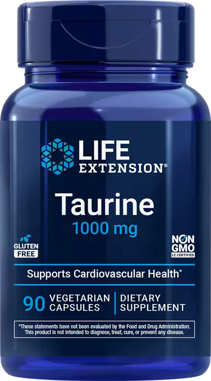 Taurine, 1000 mg, 90 vegetarian capsules