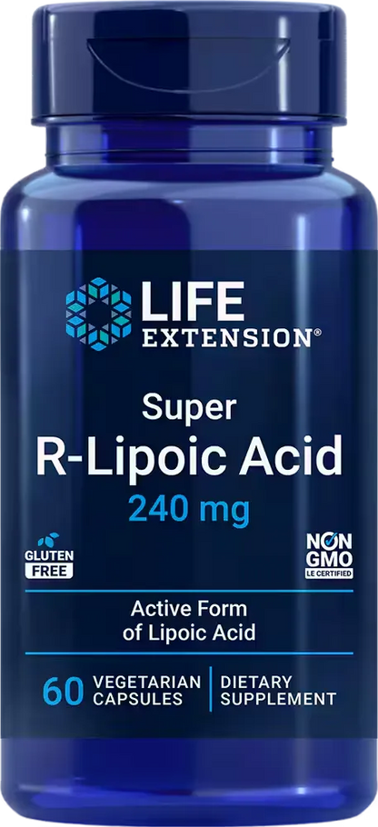 Super R-Lipoic Acid, 240 mg, 60 vegetarian capsules