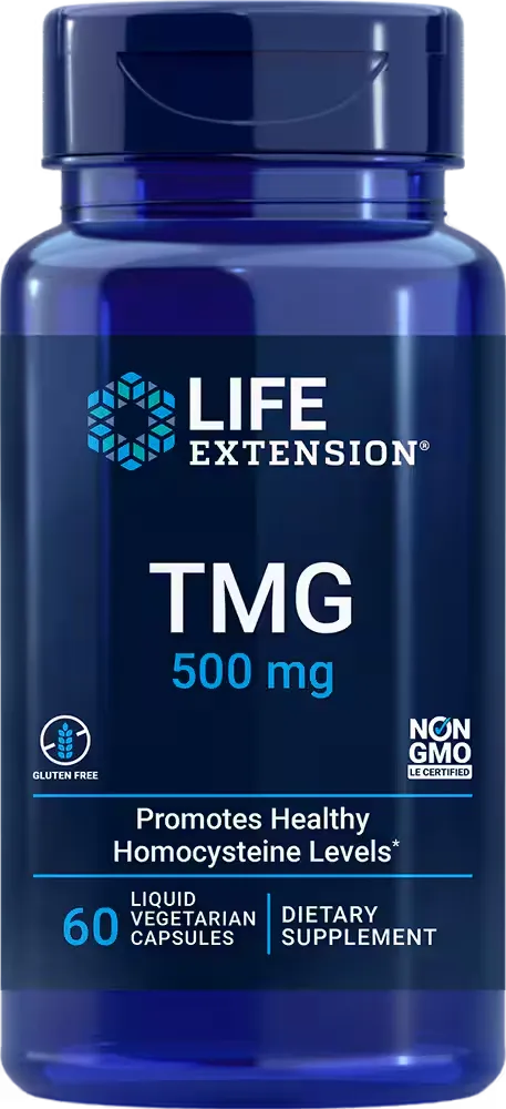 TMG, 500 mg, 60 liquid vegetarian capsules
