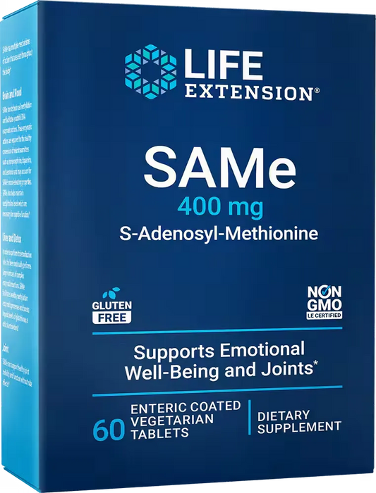 SAMe, 400 mg, 60 enteric-coated vegetarian tablets