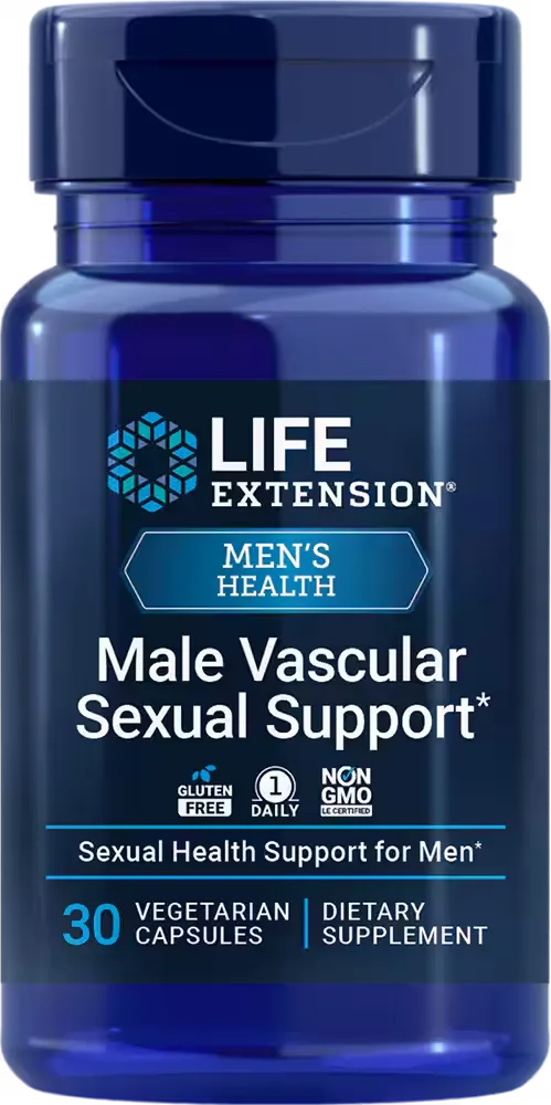 Male Vascular Sexual Support, 30 vegetarian capsules