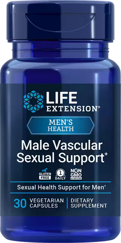 Male Vascular Sexual Support, 30 vegetarian capsules