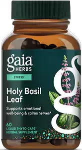 Holy Basil Leaf, 60 liquid vegan capsules