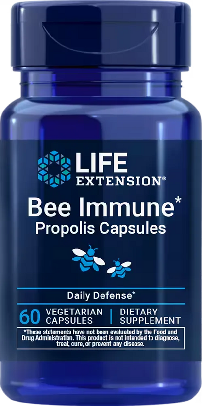 Bee Immune Propolis Capsules, 60 vegetarian capsules