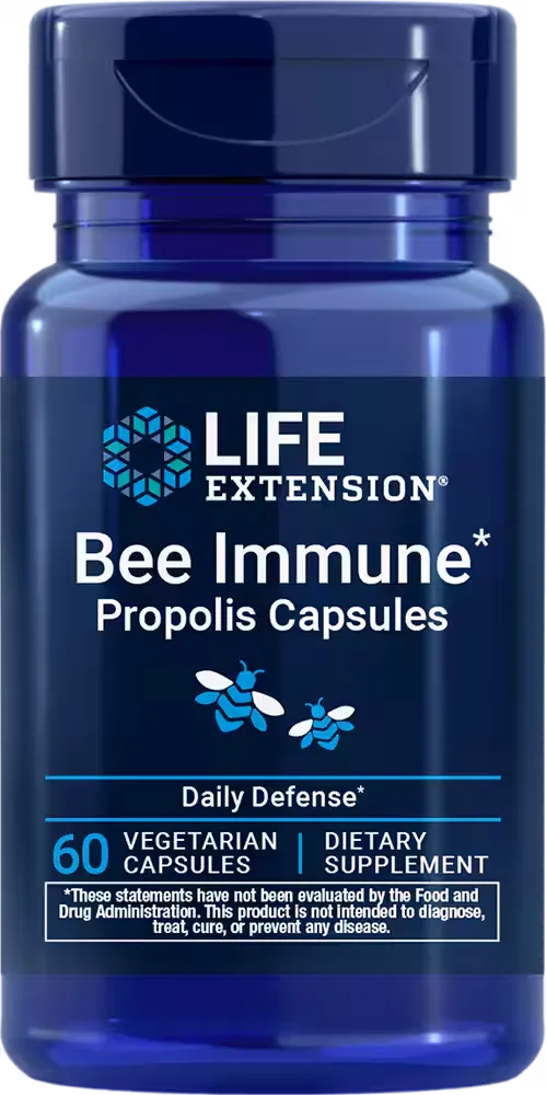 Bee Immune Propolis Capsules, 60 vegetarian capsules