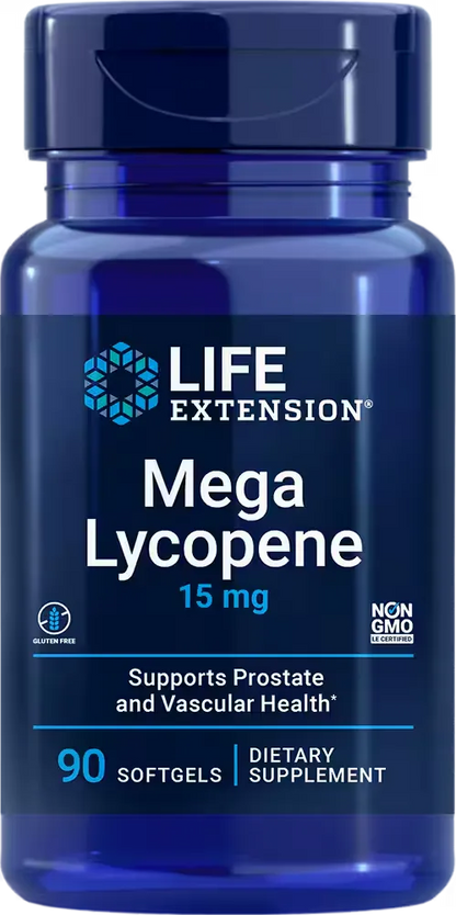 Mega Lycopene, 15 mg, 90 softgels