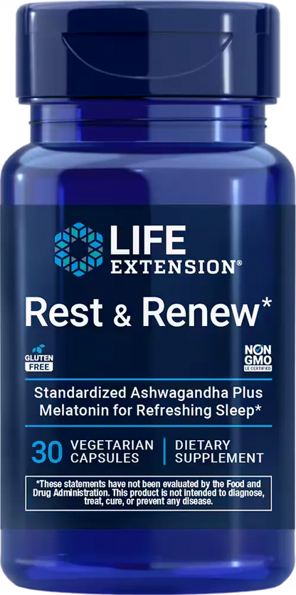 Rest &amp; Renew, 30 vegetarian capsules