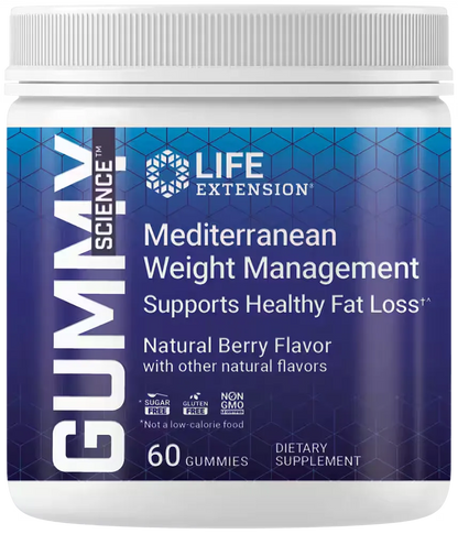 Gummy Science™ Mediterranean Weight Management (Berry), 60 gummies